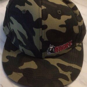 Rocky Green and Black Camouflage Hat
